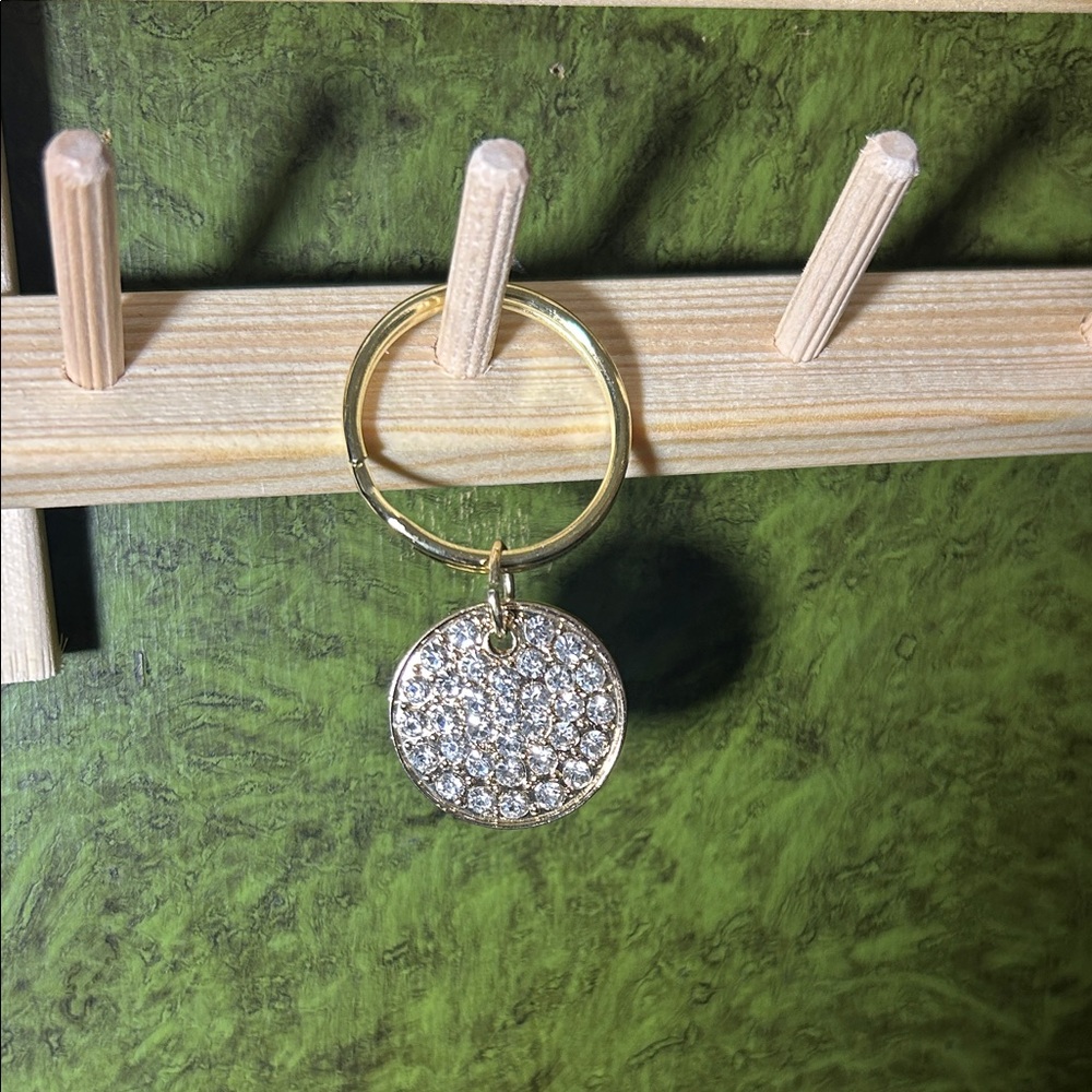 Gold and Silver Rhinestone Bag Char and/or Keychain New Mint 👌🏻✅